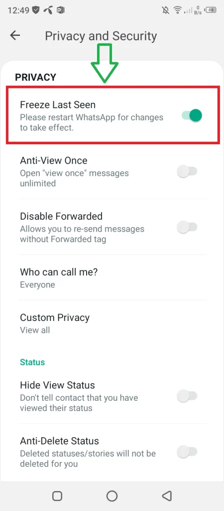 OG WhatsApp Features
